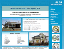 Tablet Screenshot of losangeles.homeinspectionsez.com